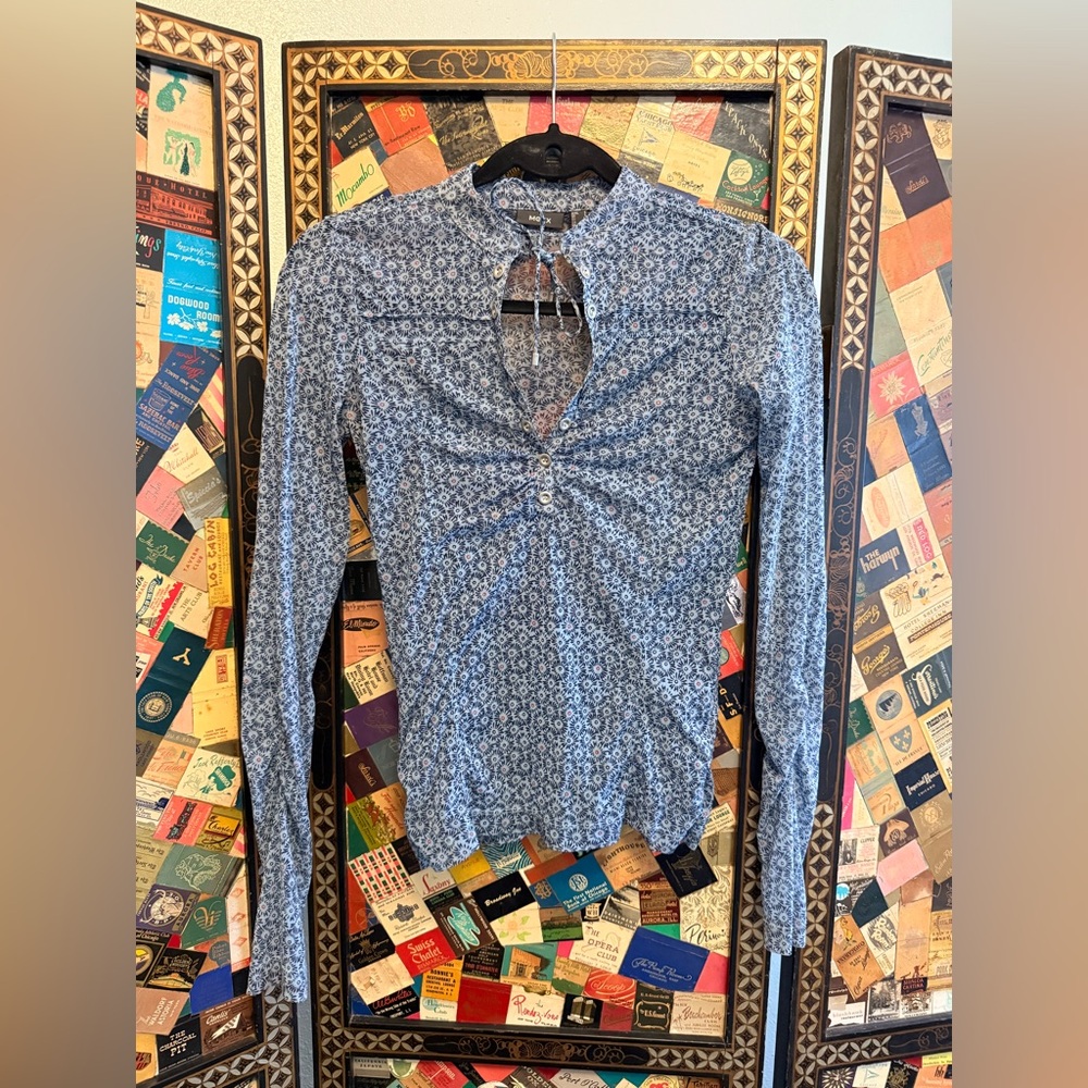 Mexx Floral Blue Button-Up Shirt